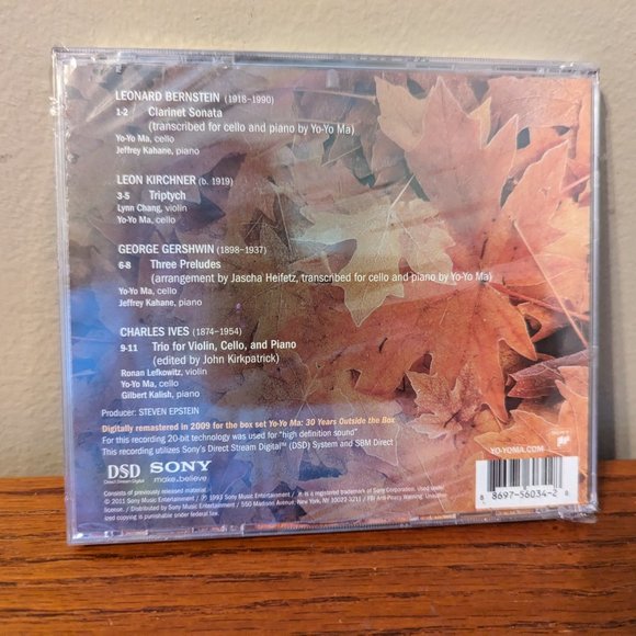 Yo-Yo Ma Made In America CD w/ Hype Sticker 2009 Sony DSD 20-bit Remaster NEW - Picture 2 of 2